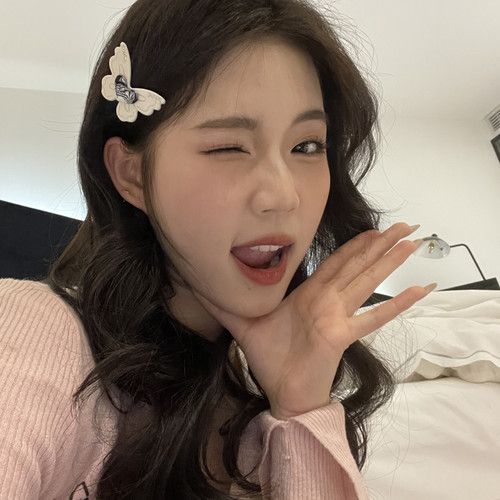 元气满满爱心LOVE小蝴蝶发夹