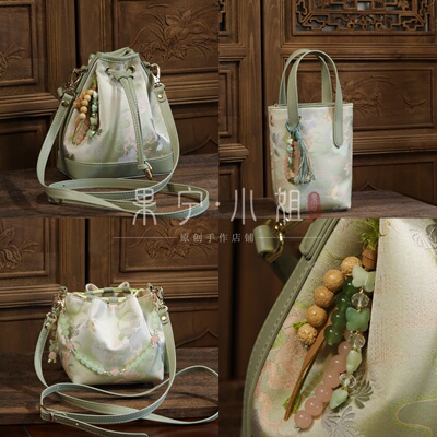 苏地锦罗宋锦真丝新中式国风包