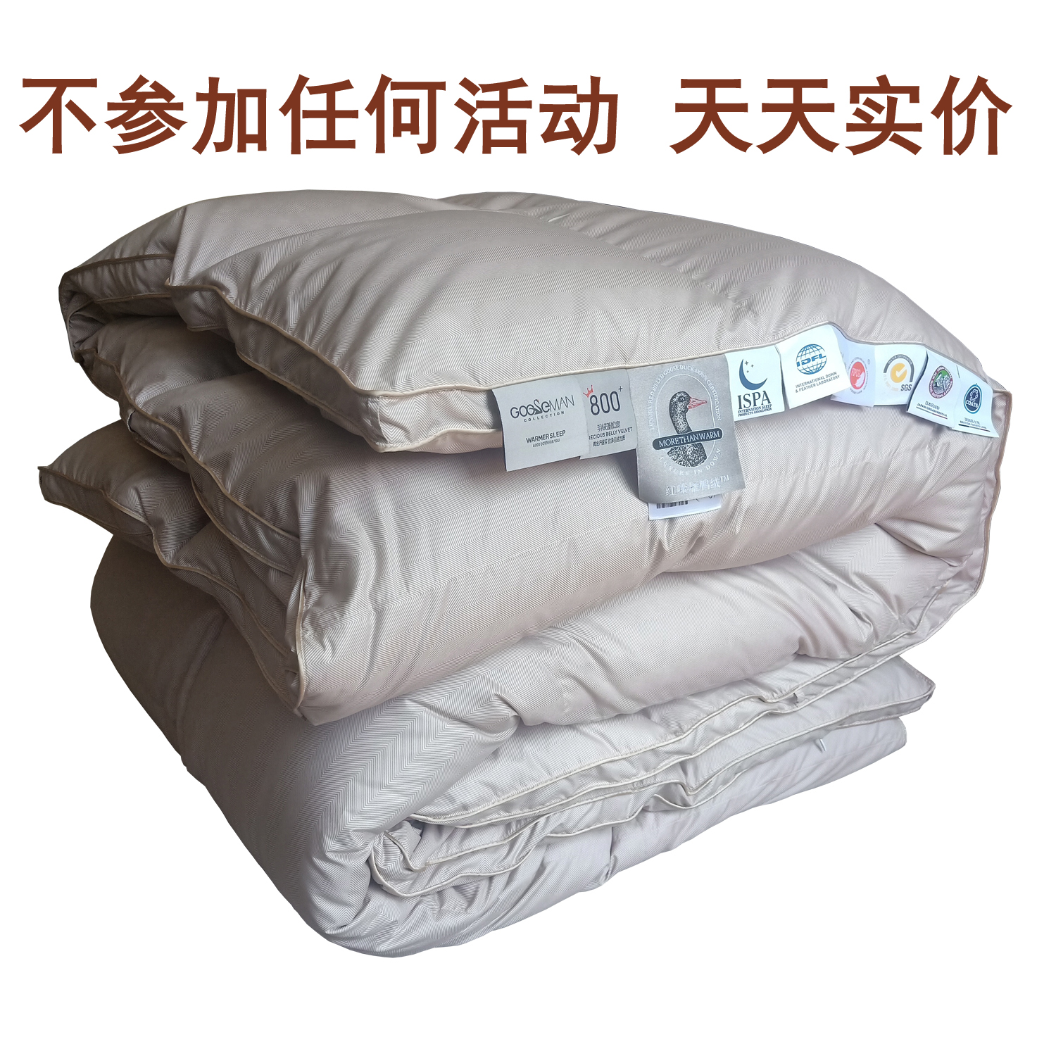 轻巧保暖红嘴雁鸭绒被gooseman