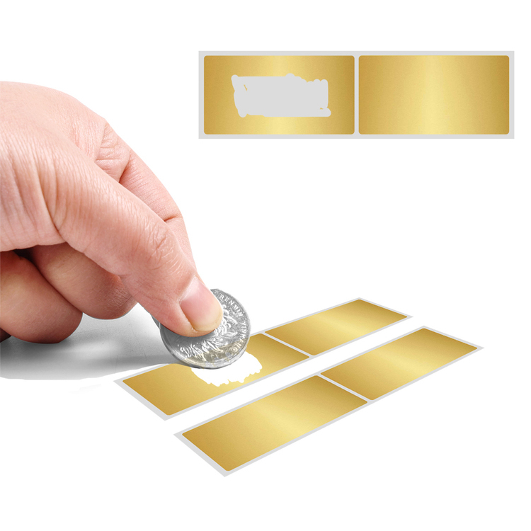 金色刮刮卡涂层膜刮刮膜