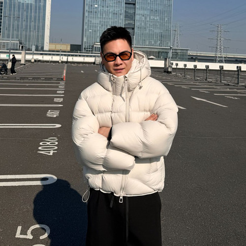 25N冬季保暖 300克充绒量泡芙羽绒服外套男女同款 5868