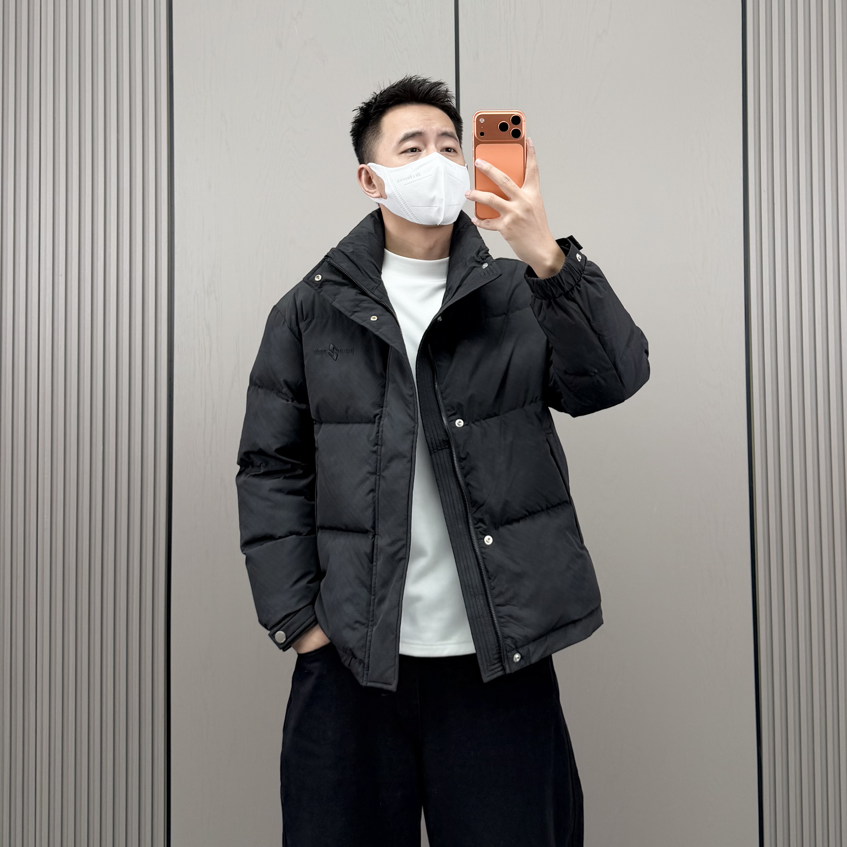 高品质设计感无帽立领加厚羽绒服男25冬季新款休闲百搭保暖外套潮