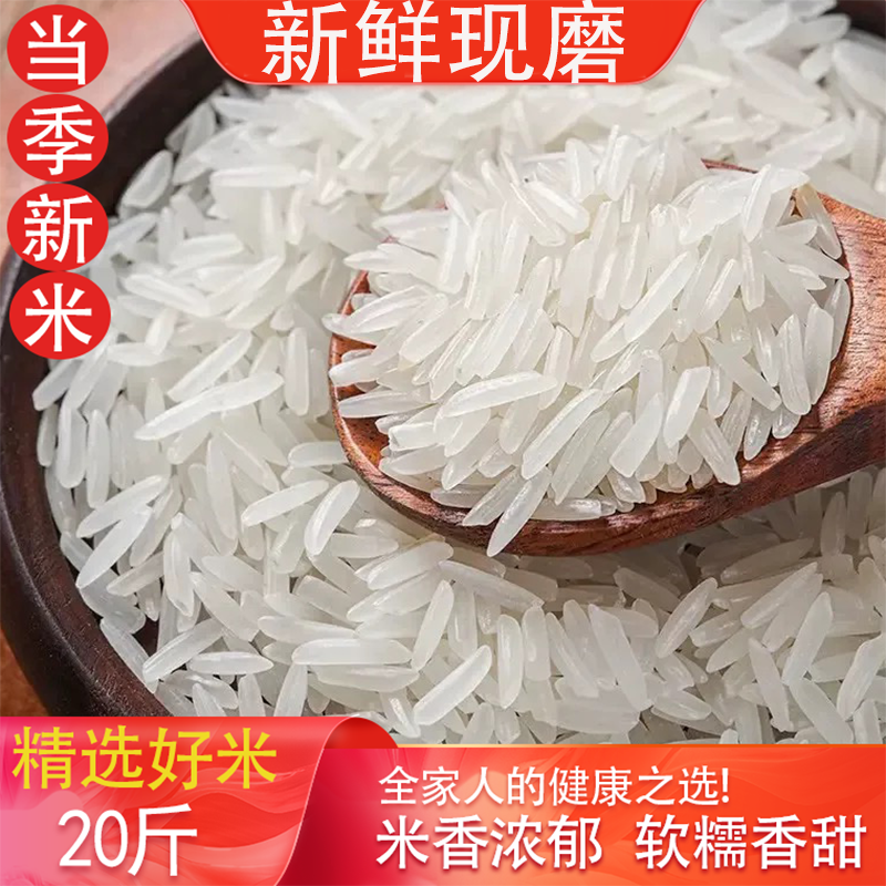 象牙米长粒香香米猫牙米2025年新米煲仔饭蛋炒饭20斤新田淮南大米