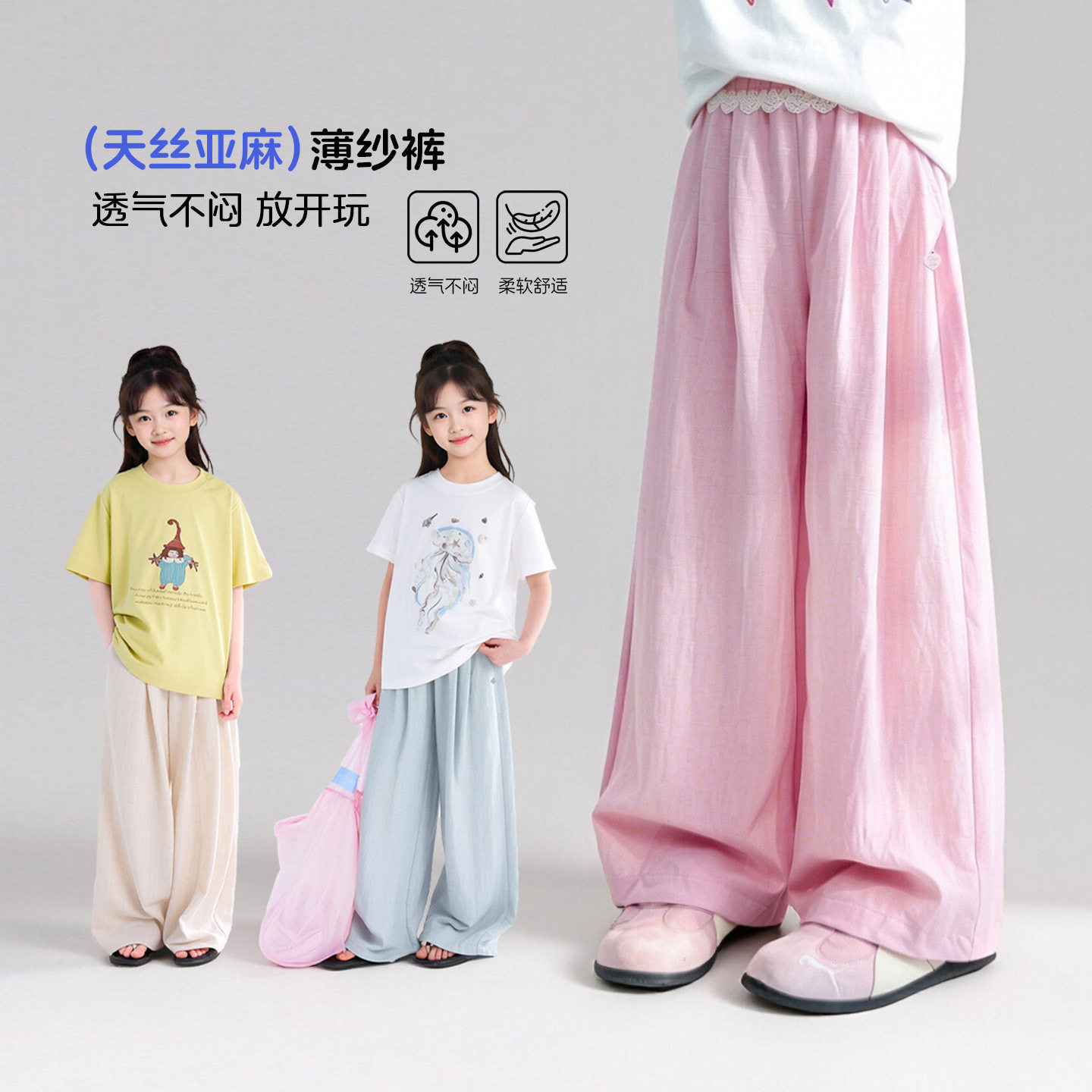 图图小象男女童牛仔裤2025夏季儿童新款简约热裤休闲百搭短裤亲子