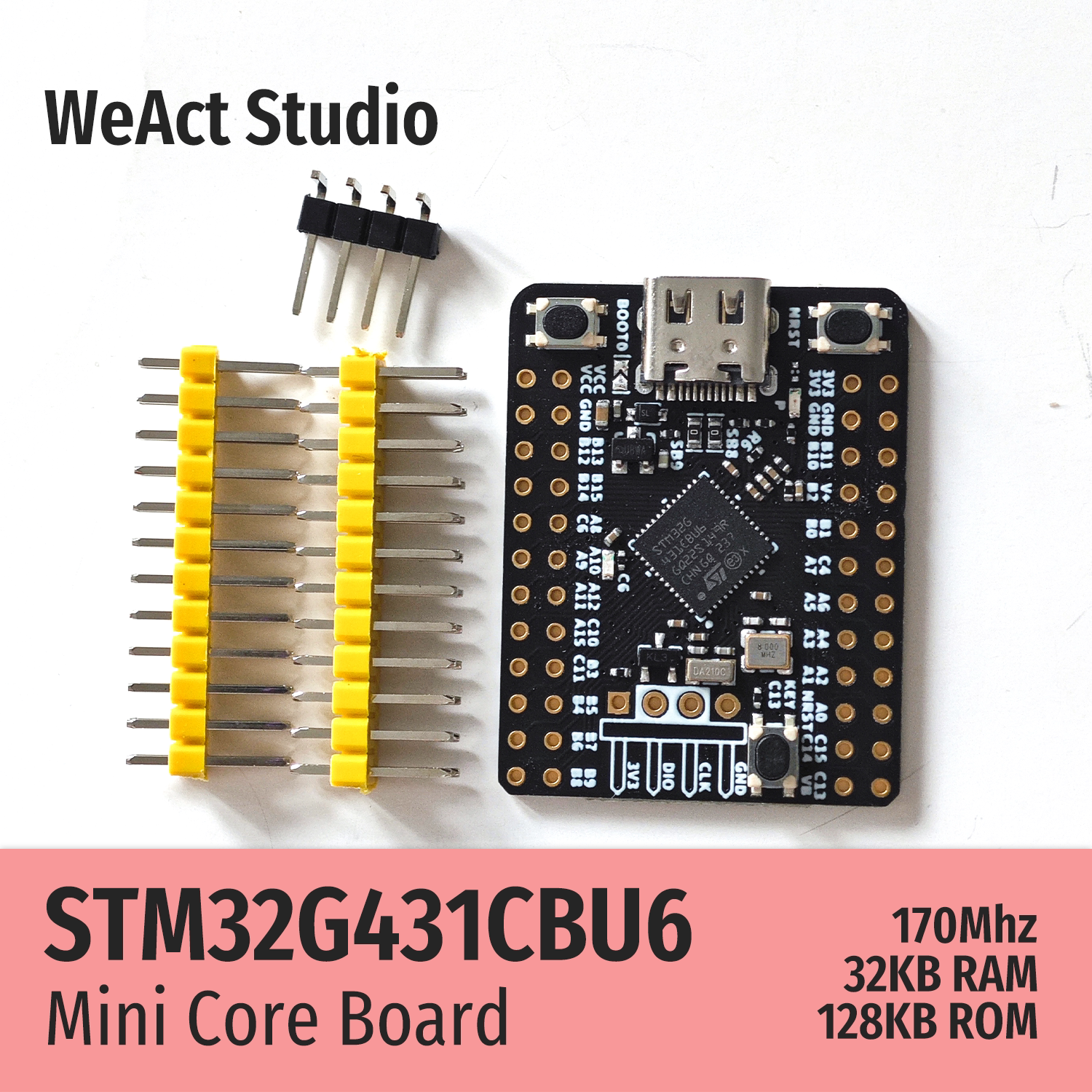 WeAct  STM32G431CBU6 STM32G4 core сердце панель развивать панель