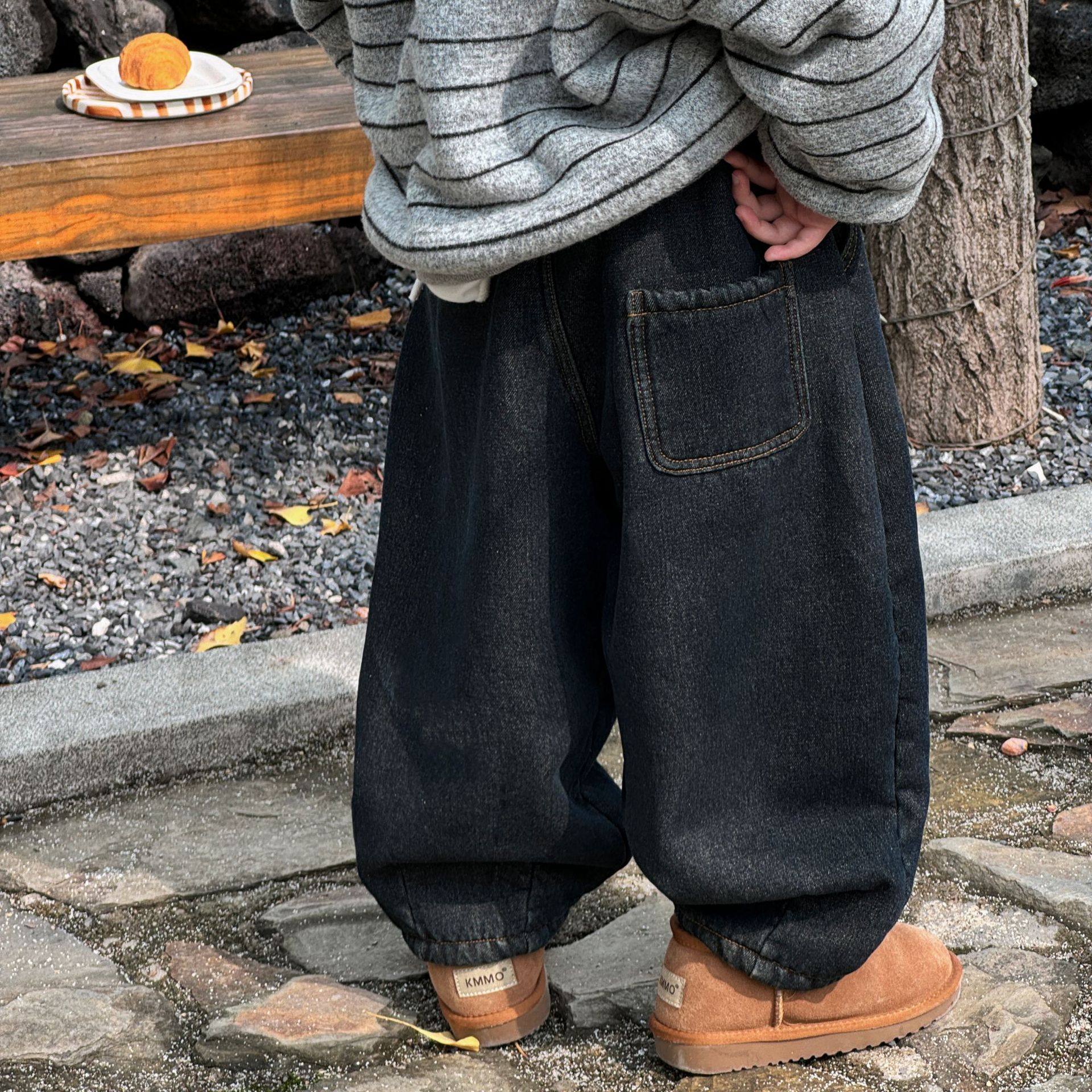 貌貌妈家2025冬季新款儿童休闲加绒牛仔裤男女童加厚保暖长裤潮,童装/婴儿装/亲子装,儿童牛仔裤,淘宝优惠券,粉丝福利购,淘宝优惠卷