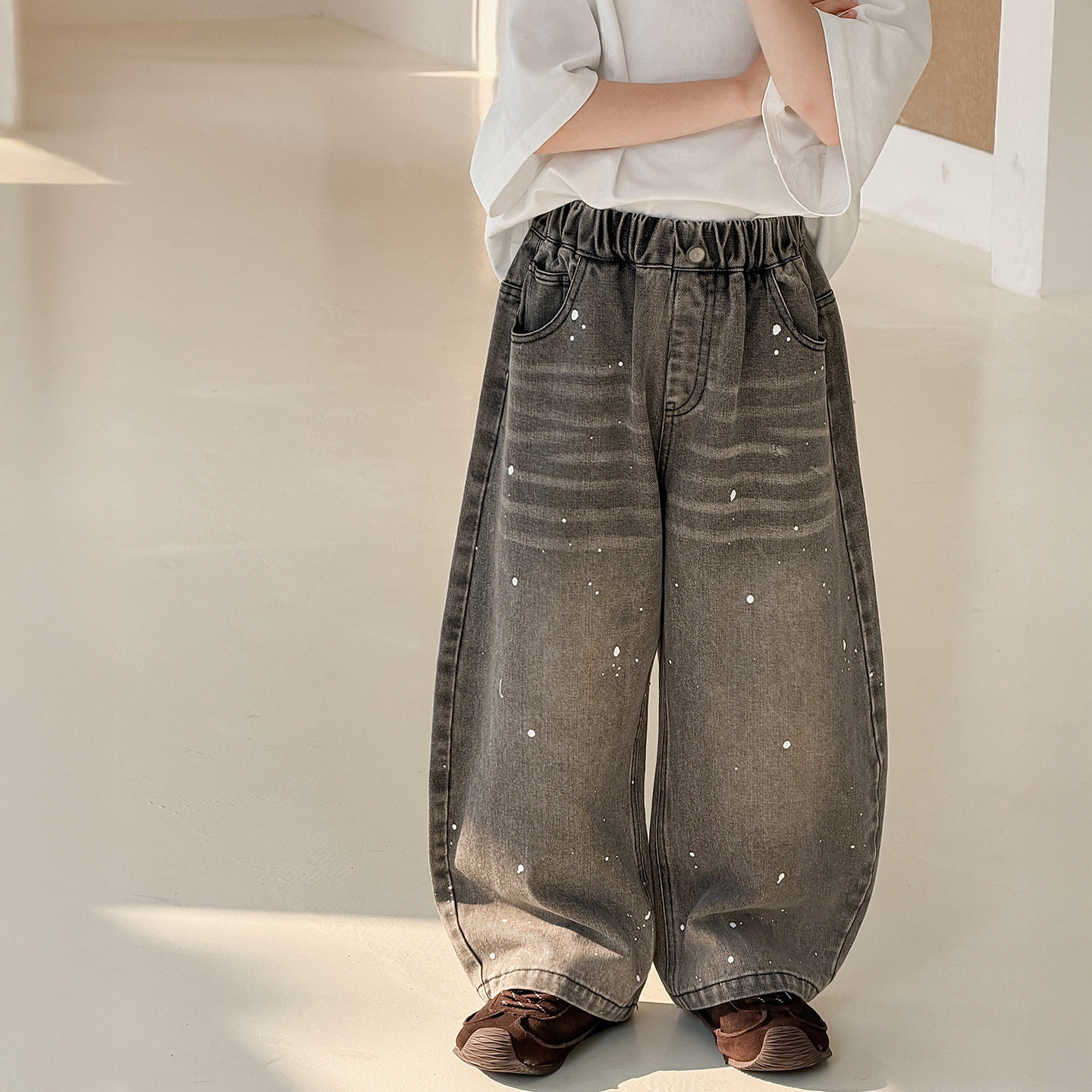 貌貌妈家男童牛仔裤春季2026新款韩版潮范儿童弯刀裤宽松童装裤子,童装/婴儿装/亲子装,儿童牛仔裤,淘宝优惠券,粉丝福利购,淘宝优惠卷