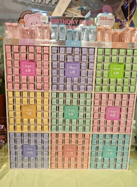 366days生日小熊植绒挂件