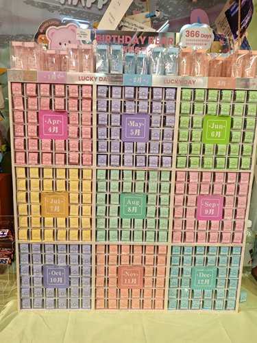 366days生日小熊植绒挂件