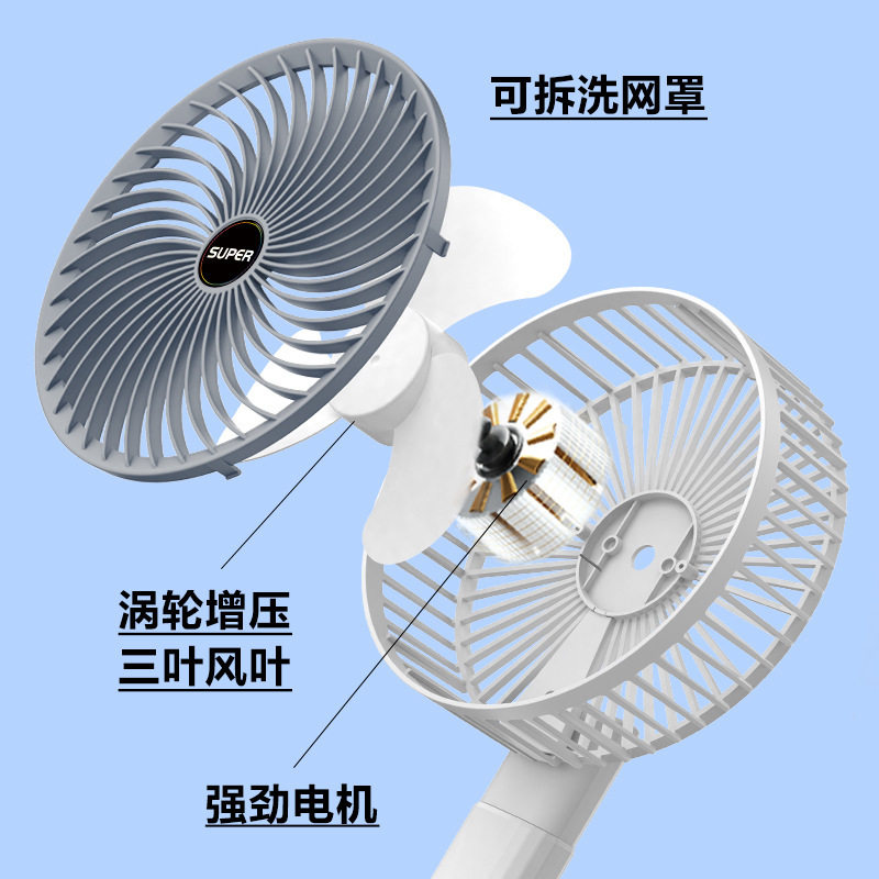 usb充电小风扇挂壁台式迷你手持电风扇户外家用宿舍便携夹子风扇