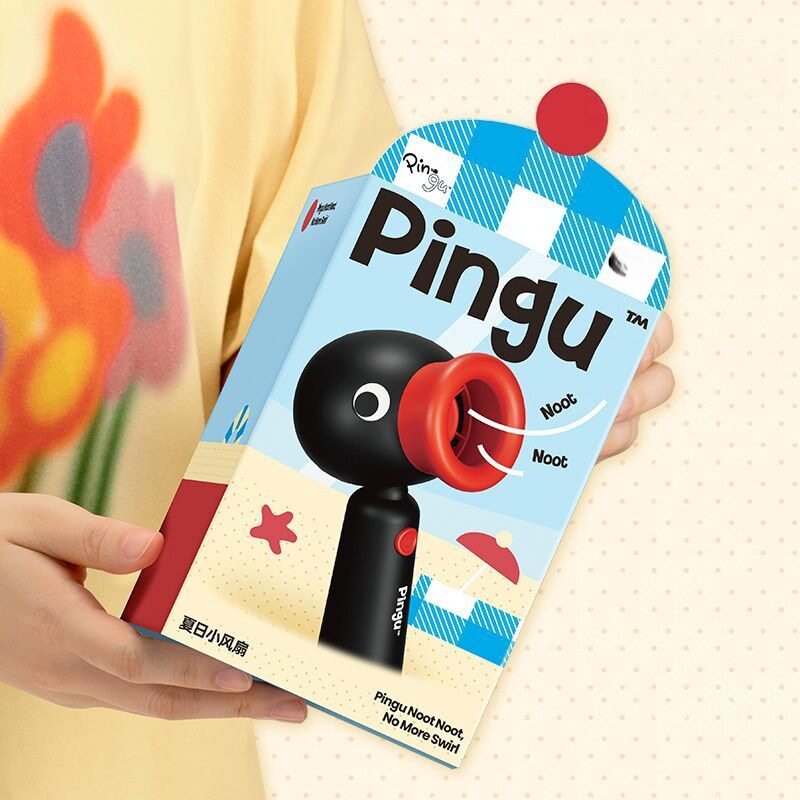 Pingu小风扇手持便携式宿舍挂脖电风扇小型迷你USB学生桌面可爱图片