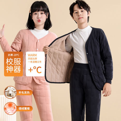 棉衣男内穿初高中学生校服内胆内搭棉袄加厚家居保暖棉服
