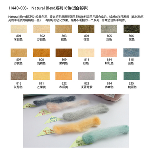 绒感短纤Natural 羊毛毡 Blend H440 8折 008 日本Hamanaka原装