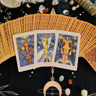 美版80张3张魔术师大版透特托特thoth tarot大尺寸14.8*9.5cm桌游