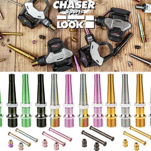 Chaser钛合金LOOK锁踏轴心钛轴KEO2 BLADE新款超轻超强改装件
