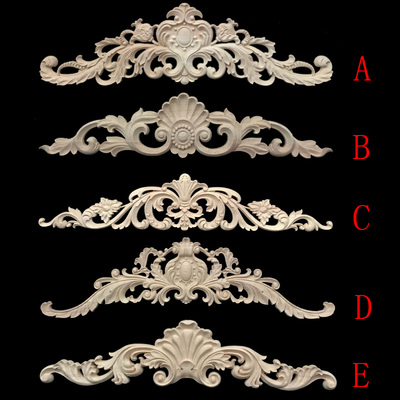 木雕花片花角花贴花木花花精装饰