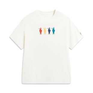 李宁男大童宽松短袖 T恤青少年运动休闲上衣圆领2026夏YTSW043