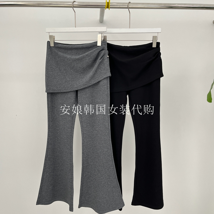韩国代购Nicole0312屁帘休闲裤