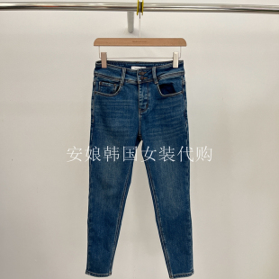 2025冬新百搭显瘦小脚加绒牛仔裤 Lady女装 22863 Gent 安娘韩国代购
