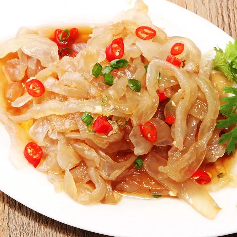舟山特产即食海蜇头海蜇丝海蜇皮商用饭店快餐送佐料包邮5斤凉拌