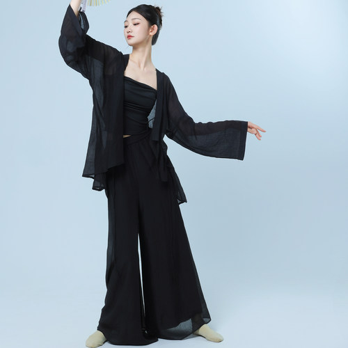 朵棠2025古典舞改良纱衣开衫飘逸女中国舞蹈练功服古风民族演出服