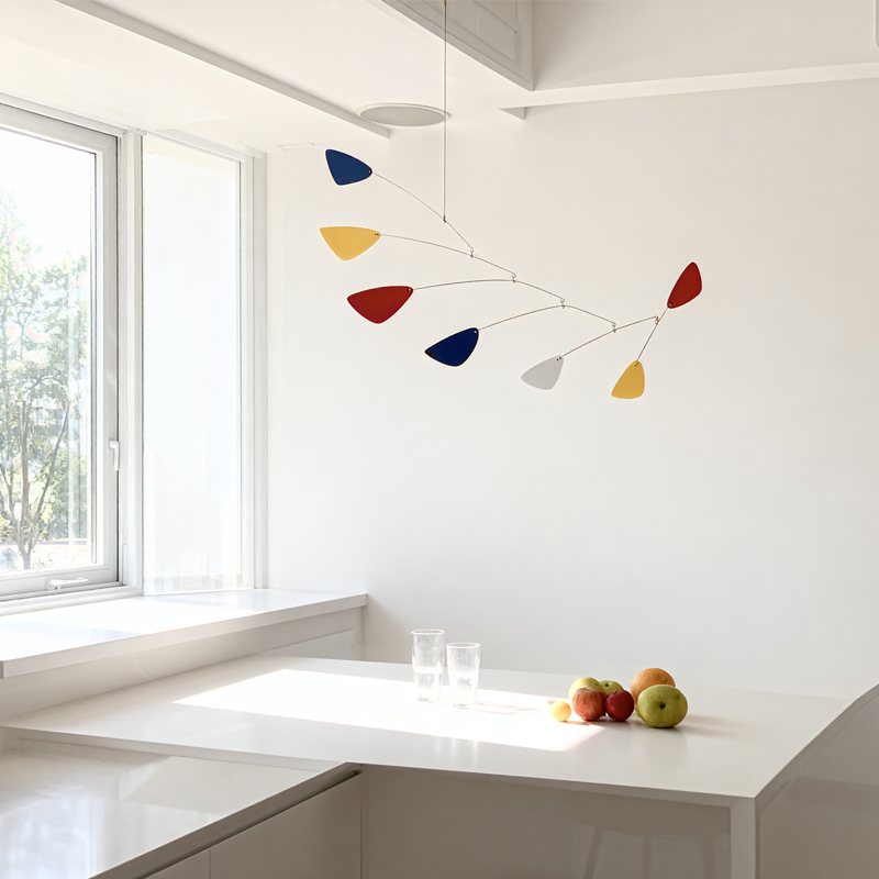 艺术空中吊饰动态平衡挂饰考尔德艺术装置 Calder雕塑装饰mobile