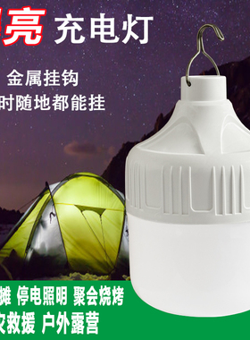 超亮LED无线停电应急充电灯泡家用移动摆摊摆地摊照明神器夜市灯