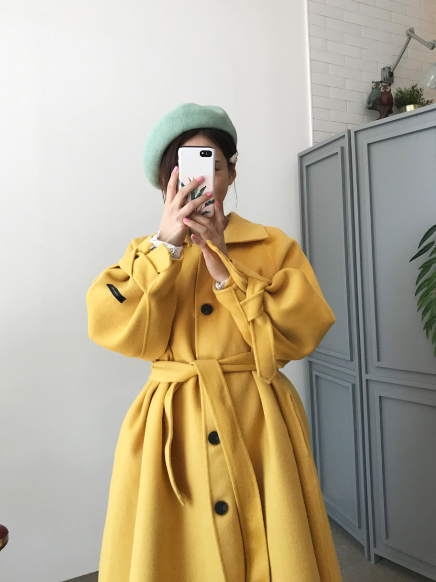 秋冬新款b家长款裙摆型外套