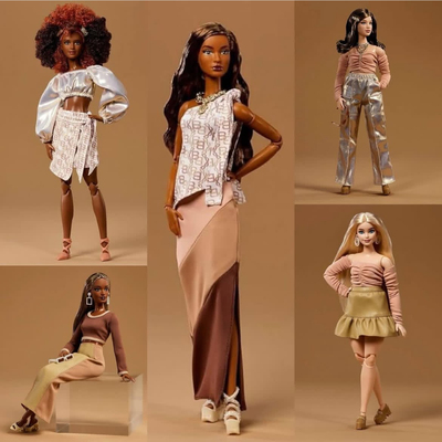 美国代购you create barbie basics芭比娃娃时尚达人换装套盒