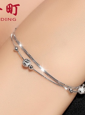 金町转运珠手链女款纯银小众轻奢个性水晶手串招桃花2025年新款