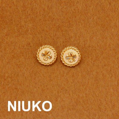 NIUKO纽扣精致简约四叶草扣子