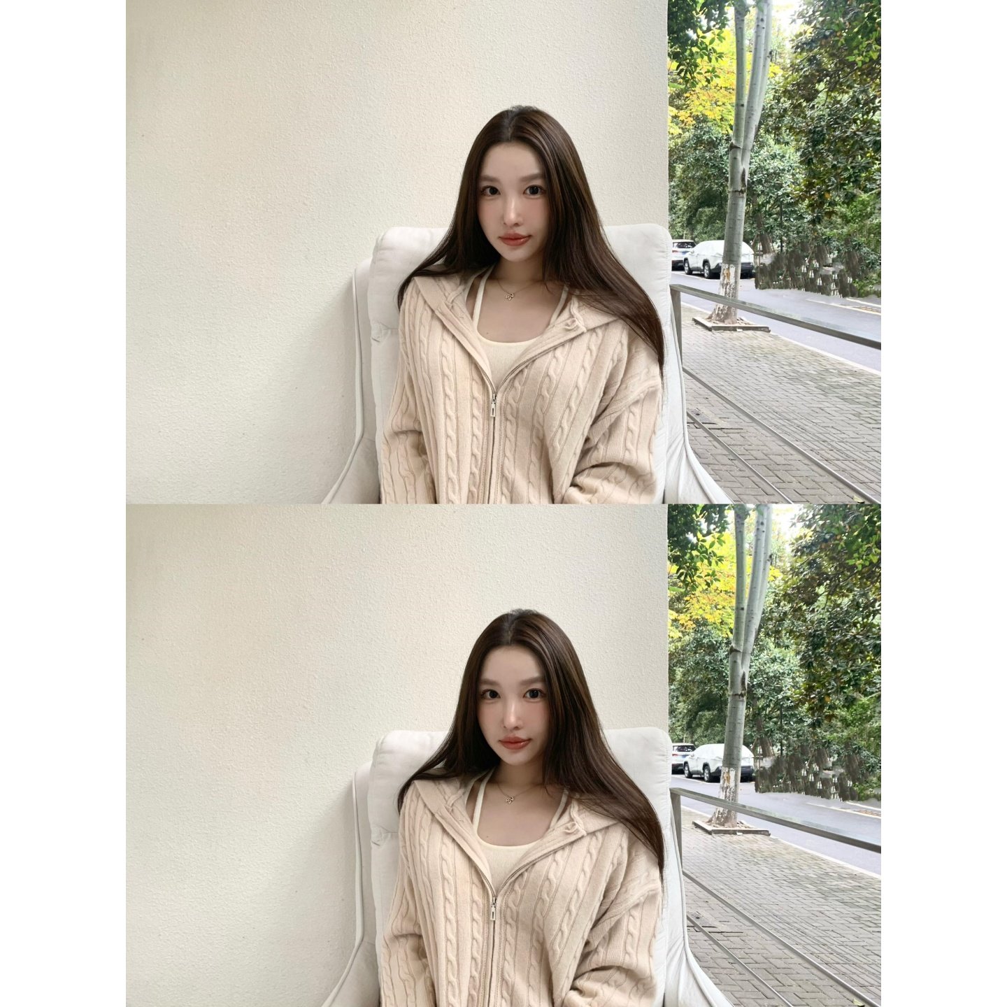 11/10 20:00【米粉奶兔】100wool%单股麻花开衫半裙套装