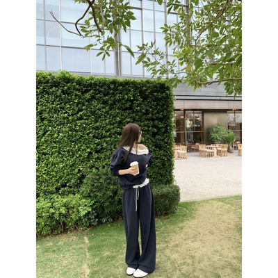 熊猫京京/女人的小心机 早春du家花边卫裤