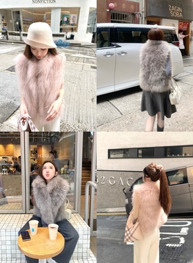 熊猫京京/定染双版本 灰色整皮 玫瑰粉车条 山羊绒真皮草