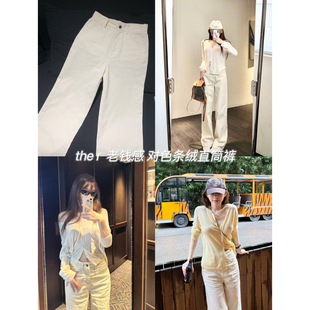 早春老钱感 the r条绒长裤