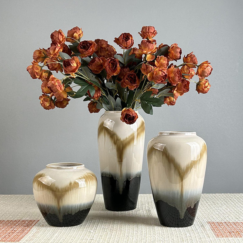 景德镇陶瓷花瓶电视柜装饰花摆件新中式现代简约客厅干花插花花器,家居饰品,花瓶,淘宝优惠券,粉丝福利购,淘宝优惠卷