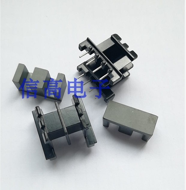 EF2510磁芯加骨架双槽卧式4+4针