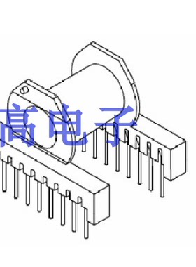 ER4954电源骨架电源磁芯高频骨架卧式11+11针