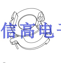 rm8变压器磁芯骨架 立式梅花脚5 0