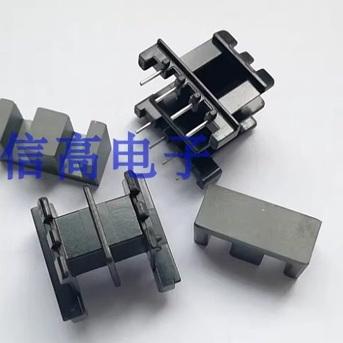 EF2510磁芯加骨架双槽卧式4+4针