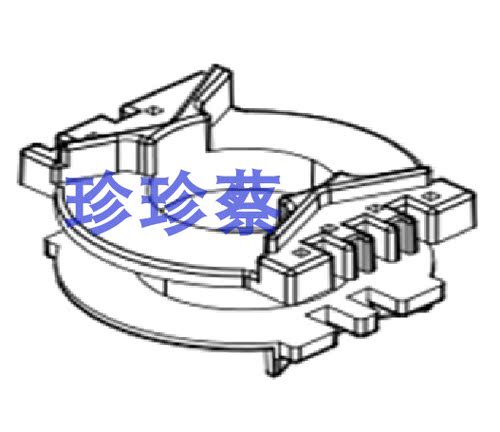 pq20高频变压器磁芯立式