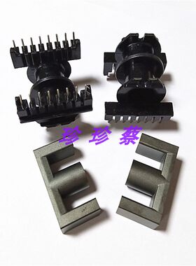 ER4215双槽骨架卧式8+8针+磁芯