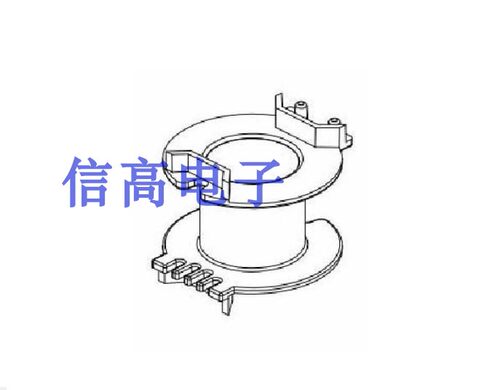 RM10变压器磁芯骨架无针骨架