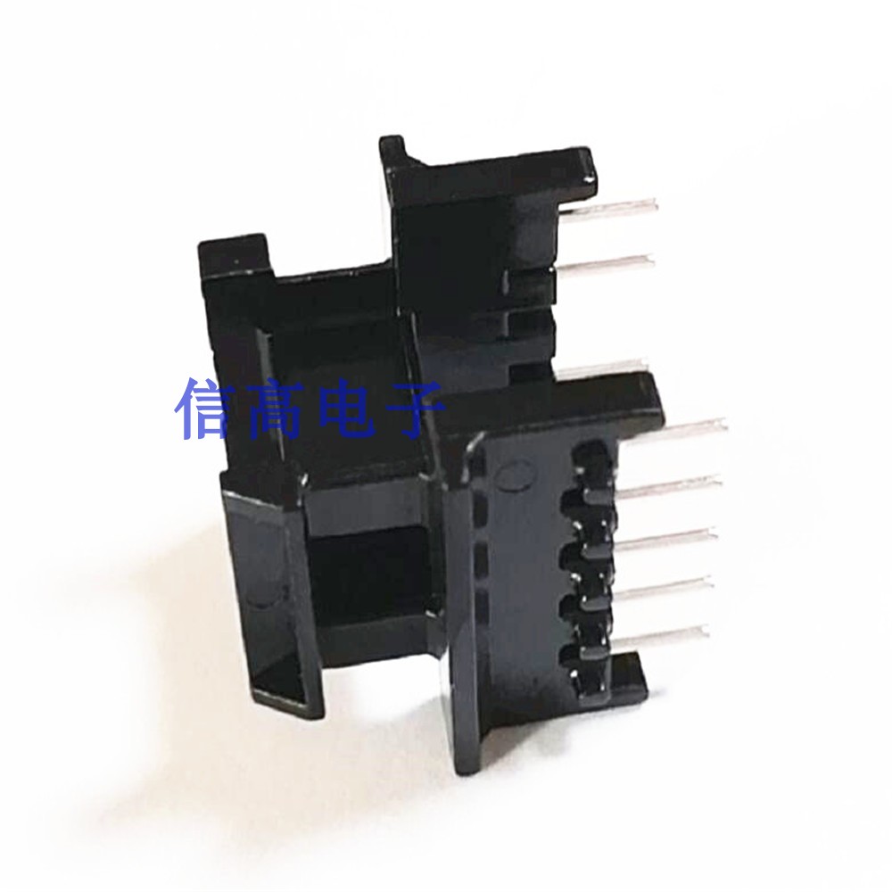 磁芯骨架卧式加高挡板5+5针