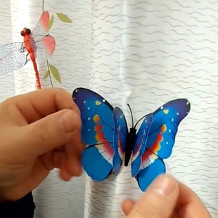 大号仿真蜻蜓双层蝴蝶别针款 饰品 多种颜色窗帘辅料配件婚庆节日装