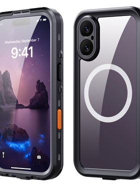 新款DOT+小圆点系列适用苹果iPhone17ProMax按键磁吸防水手机壳膜一体全包防摔密封防灰尘户外运动防雨雪冬天