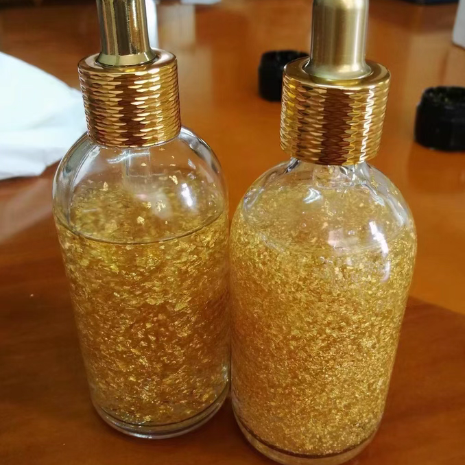 24K98纯金粉真金粉金箔粉黄金焕肤美容化妆品护肤药用碎金片1克