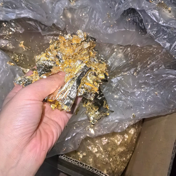 可以做美甲手机壳外贸出口金箔
