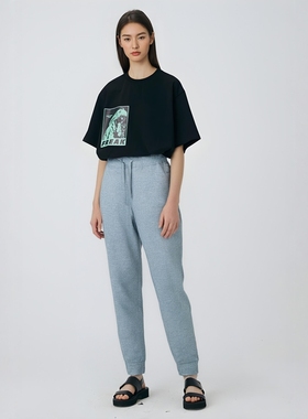 M家灰色羊毛休闲裤