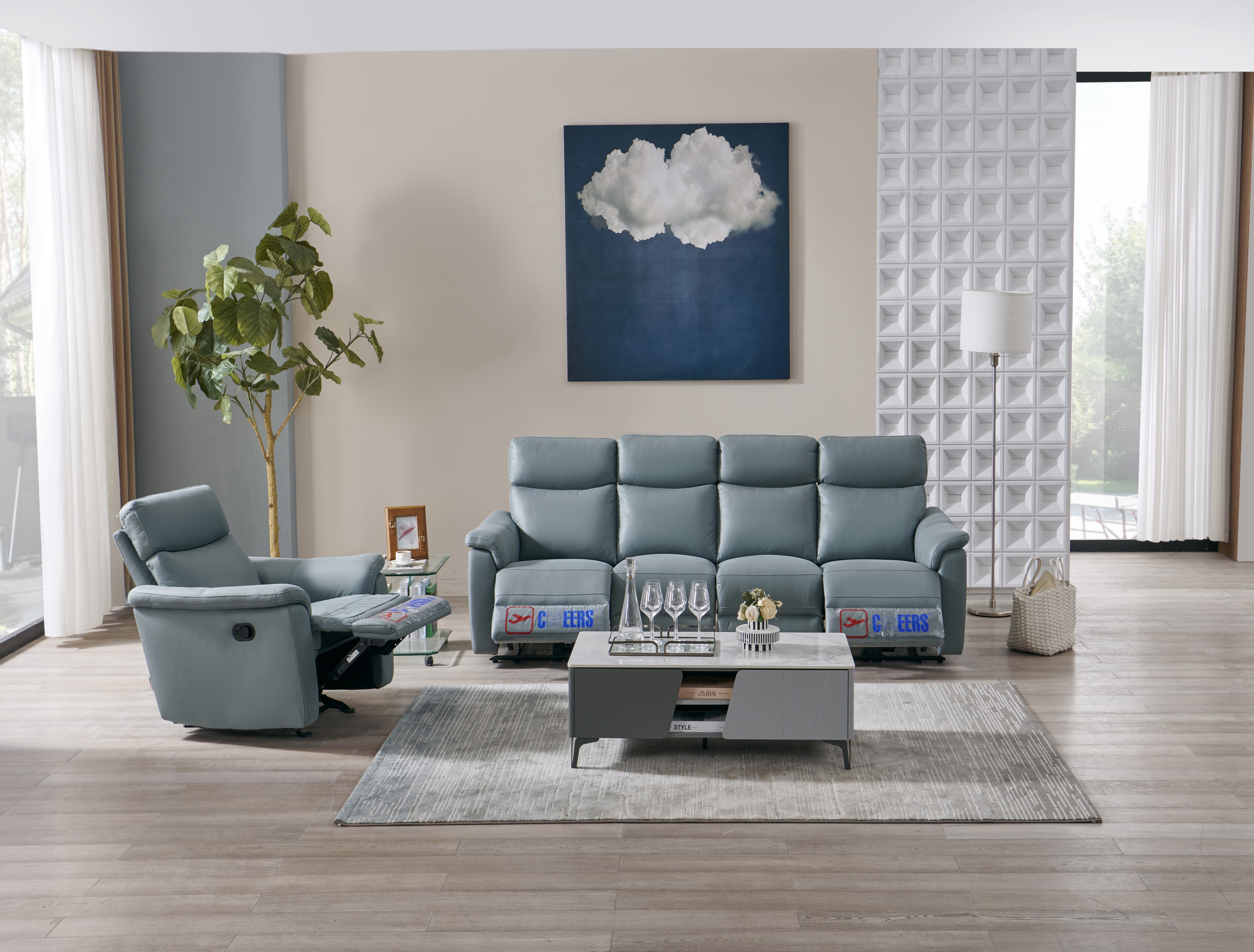 芝华仕头等舱沙发50715美居系列功能沙发科技布面料组合大小户型